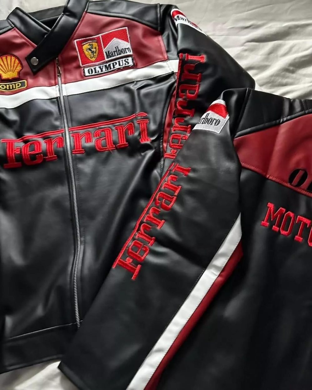 Ferrari F1 Racing Leather Jackets