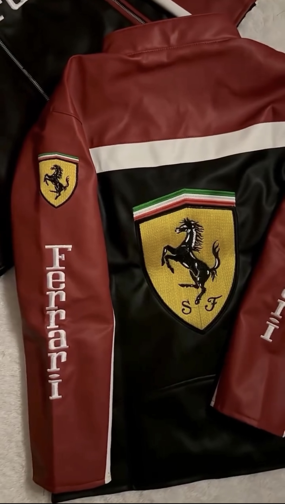 Ferrari F1 Racing Leather Jackets? Black & Red | Premium Motorsport Jacket for Men & Women - Image 3