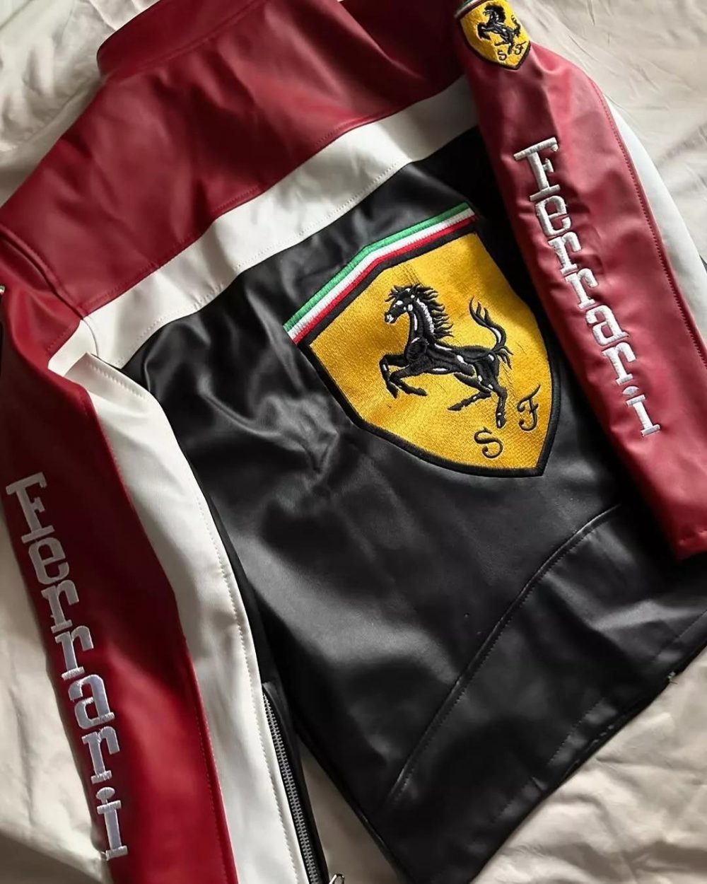 Ferrari F1 Racing Leather Jackets? Black & Red | Premium Motorsport Jacket for Men & Women - Image 2