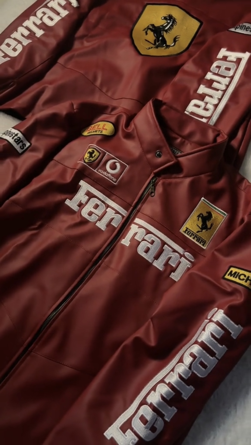 Ferrari F1 Racing Leather Jackets