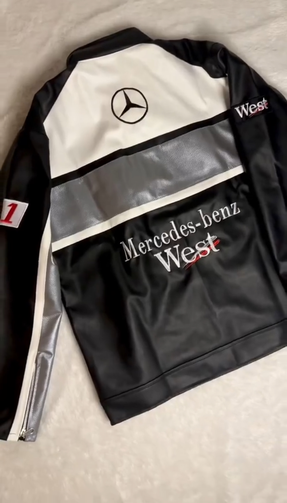 Mercedes-Benz Racing Leather Jacket - Image 3
