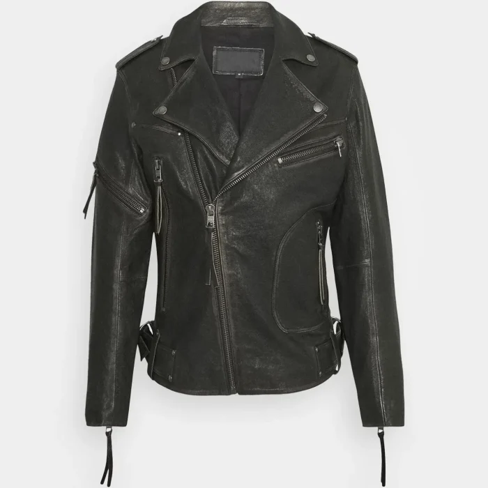 Men`s Black Leather Biker Jackets