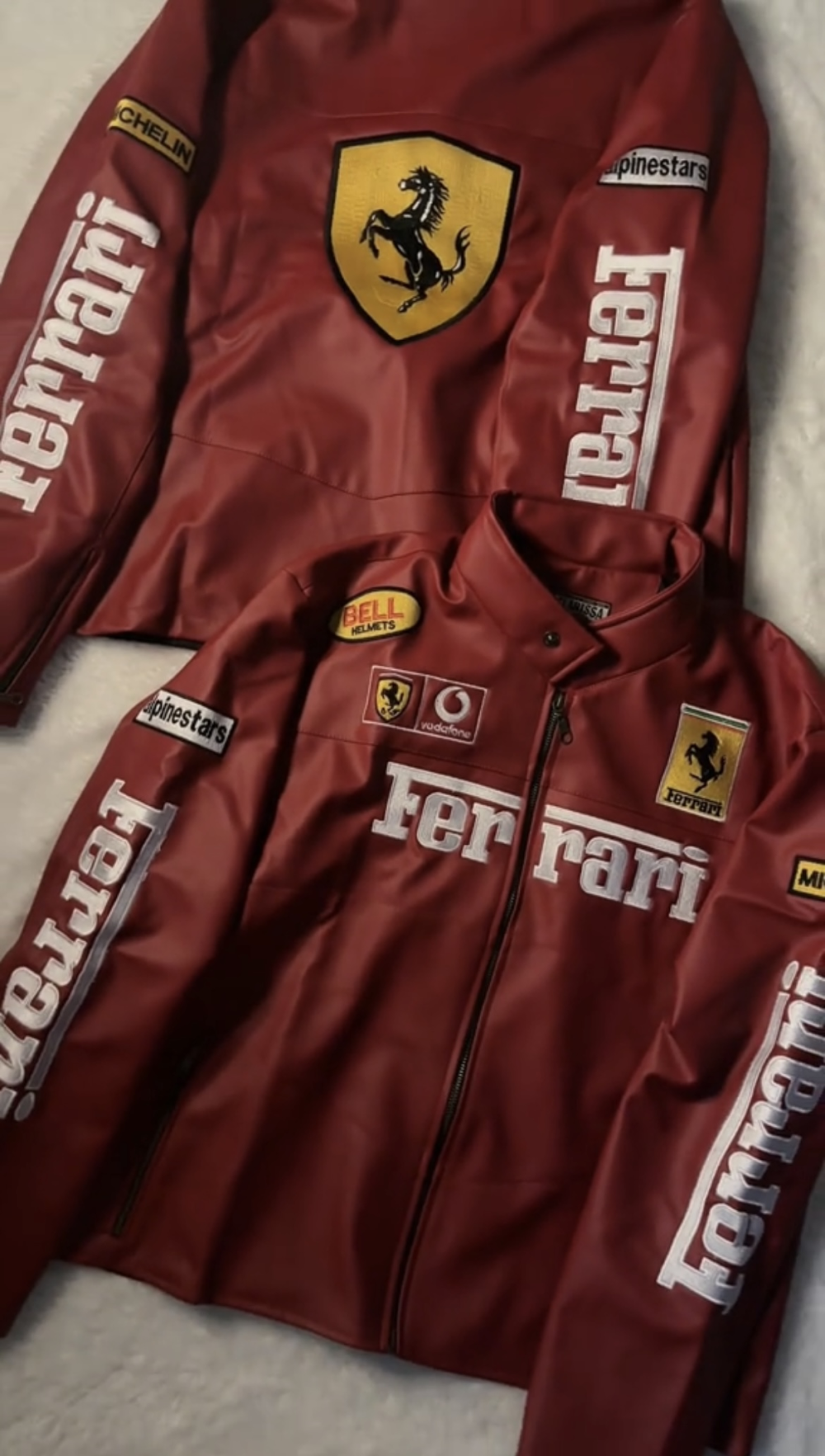 Ferrari F1 Racing Leather Jackets - Image 2